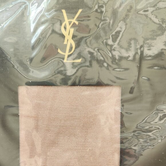 YSL YVES SAINT LAURENT Marilyn Stay-up Stockings Wide Lace Skin Beige Logo Brand - Picture 4 of 12